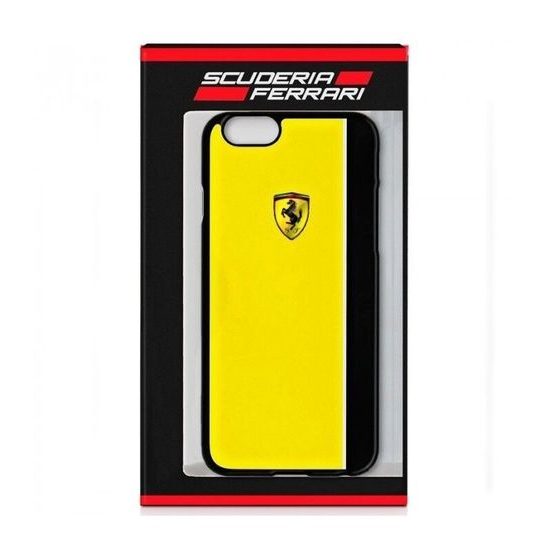 Obal / kryt na Apple iPhone 6 / 6s žltý - Ferrari