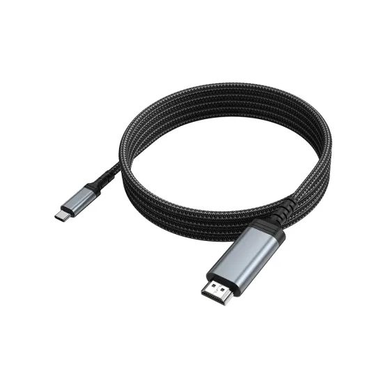 Kabel USB-C/HDMI 4K 30 Hz, 1,8 m, UA43, šedý - Hoco