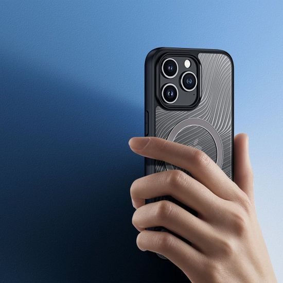 Obal / kryt na Apple iPhone 15 Pro Max černý - DUX DUCIS Aimo Mag MagSafe