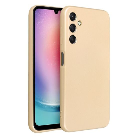 Obal / kryt na Samsung Galaxy A25 zlatý - METALLIC