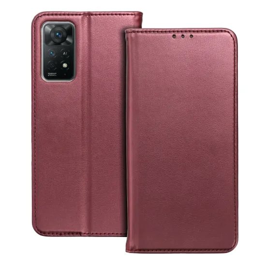 Pouzdro / obal na Xiaomi 15 vínové - knížkové Smart Magneto Book Case