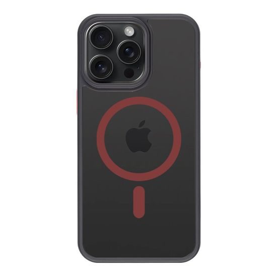 Obal / kryt na Apple iPhone 15 Pro Max černo-červený - Tactical MagForce Hyperstealth 2.0