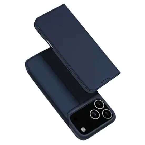 Pouzdro / obal na Apple iPhone 17 Pro Max modré - knížkové DUX DUCIS