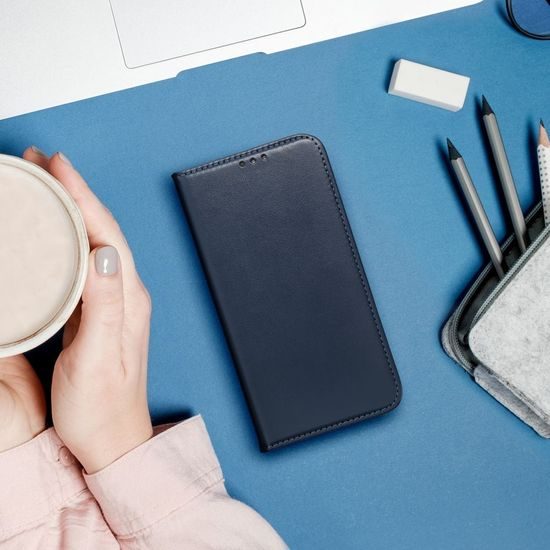 Pouzdro / obal na Apple iPhone 14 Plus modré - knížkový Smart Magneto