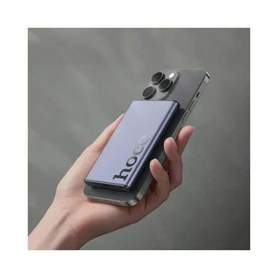 Powerbanka s MagSafe 5000 mAh QC PD 20W Q32 šedá - HOCO