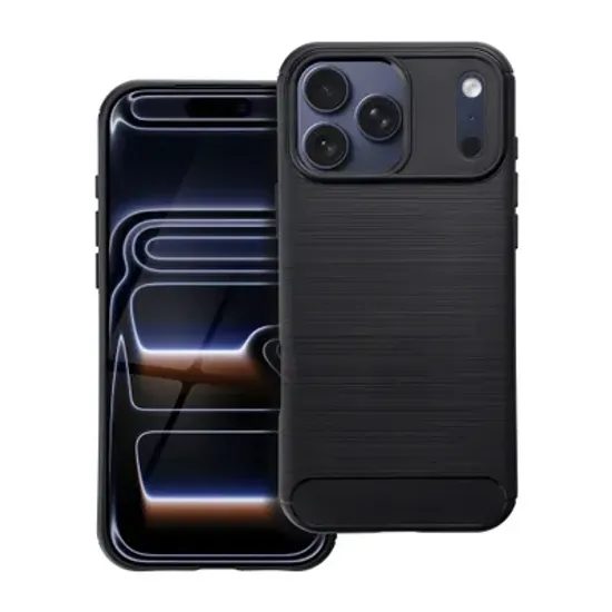 Obal / kryt na Apple iPhone 17 Pro Max černý - CARBON