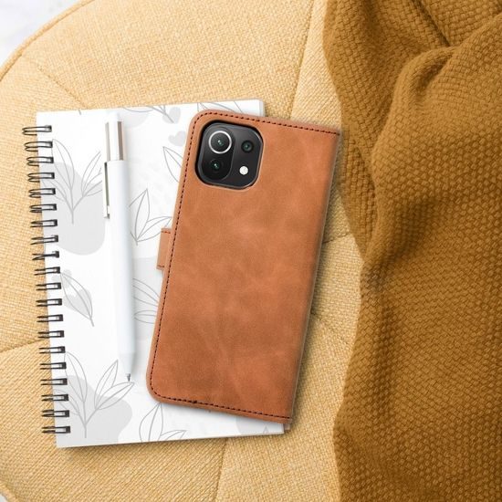 Pouzdro / obal na Xiaomi Redmi 9AT / Redmi 9A hnědý - knížkový Forcell TENDER