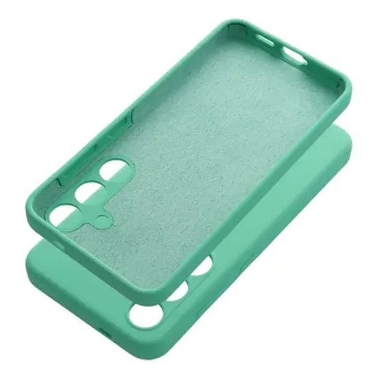 Obal / kryt na Samsung Galaxy A17 zelený - Silicone 2mm (camera protection) mint
