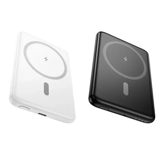 Powerbanka s bezdrátovým MagSafe nabíjením 5000mAh 20W bílá - Hoco