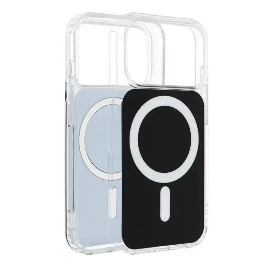 Obal / kryt na Apple iPhone 15 černý - Clear Fusion MagSafe