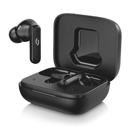 Bezdrátová sluchátka Aligator Pods LCD + ANC, černá