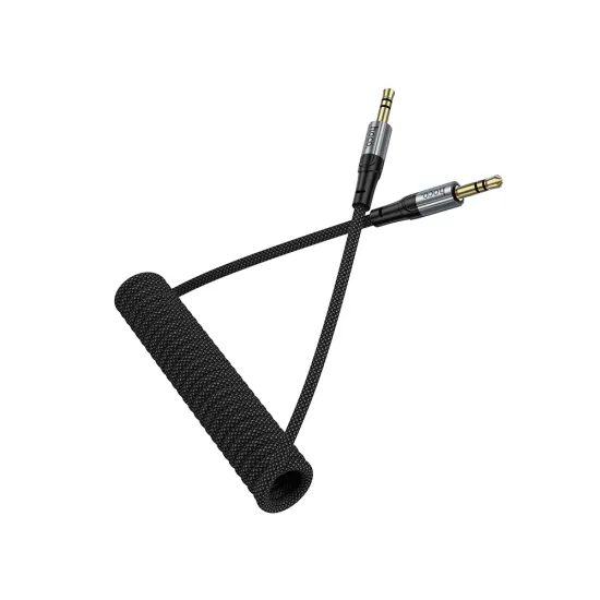 Kabel AUX Jack 3,5 mm / Jack 3,5 mm 1,5 m černý - HOCO