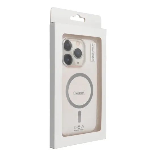 Obal / kryt na Apple iPhone 15 šedý - Fusion Mag MagSafe