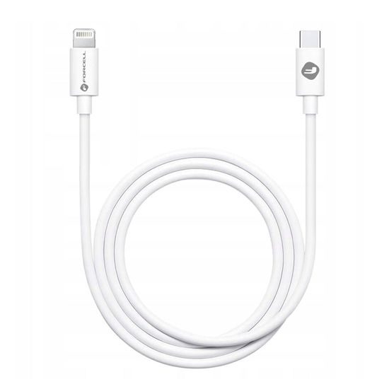 Datový kabel USB-C / Lightning - 1m bílý - Forcell