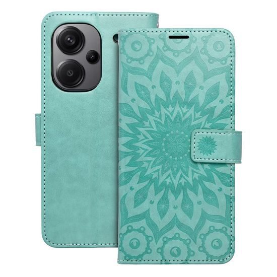 Pouzdro / obal na Xiaomi Redmi Note 13 Pro Plus 5G zelené knížkové - MEZZO Book