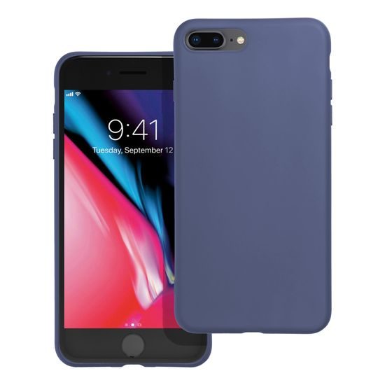 Obal / kryt na Apple iPhone 7 Plus / 8 Plus tmavomodré - Matt Case