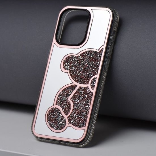 Obal / kryt na Apple iPhone 13 Pro růžový - Teddy Bear