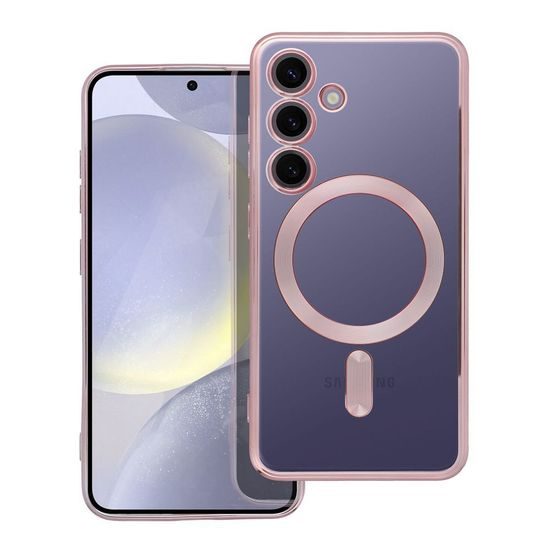 Obal / kryt na Samsung Galaxy S24 ružový - Electro Mag