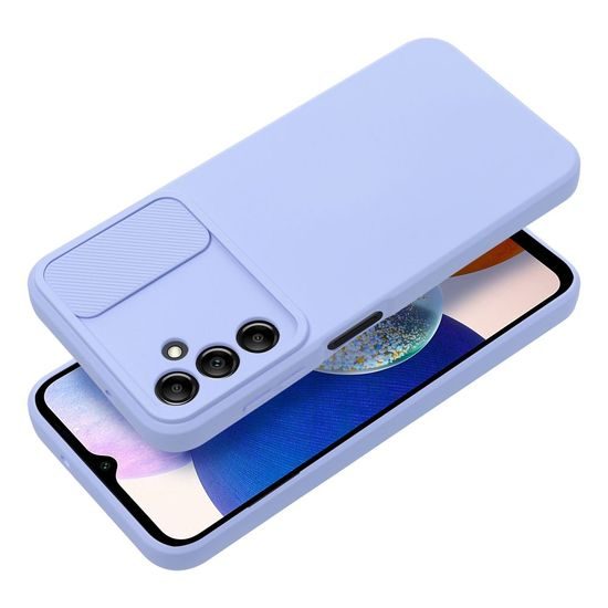 Obal / kryt na Samsung Galaxy A14 5G / A14 4G fialový - SLIDE Case