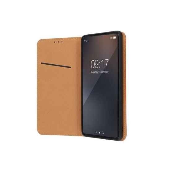 Puzdro / obal na Xiaomi Redmi 10C hnedé - kniha Kožené puzdro Forcell SMART PRO