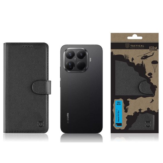 Pouzdro / obal na Xiaomi 15T Pro černé - knížkové Tactical Field Notes