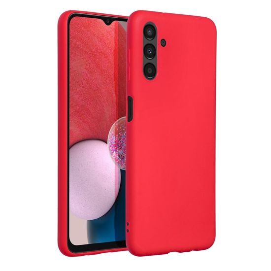 Obal / kryt pre Samsung Galaxy A13 červený - Forcell SOFT