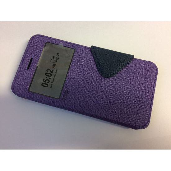 Puzdro / obal pre Apple Iphone 7 Plus / 8 Plus fialovo-modré - kniha Fancy Diary