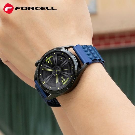 Nylonový řemínek Forcell Strap pro Samsung Watch 22mm modrá