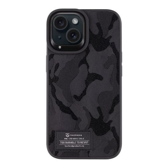 Obal / kryt na Apple iPhone 15 černý - Tactical Camo Troop