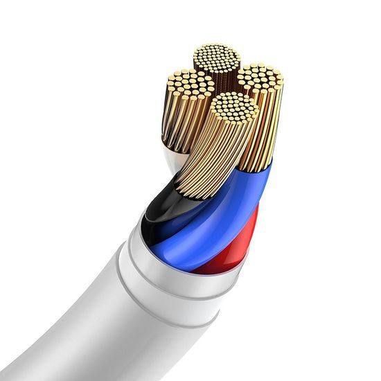 Kabel USB / Lightning 1,5m bílý 2ks - Baseus Simple Wisdom
