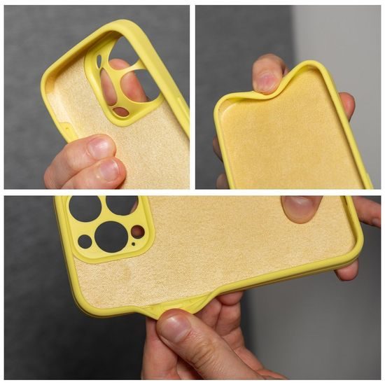 Obal / kryt na Apple iPhone 16 žlutý - SILICONE 2mm