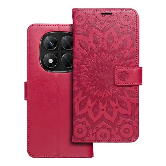 Pouzdro / obal na Xiaomi Redmi Note 14 PRO 5G červené - knížkové Mezzo