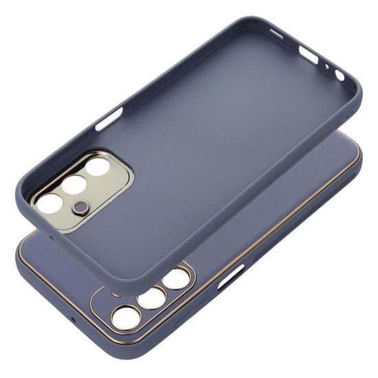 Obal / kryt na Samsung Galaxy A15 5G modrý - kožené puzdro