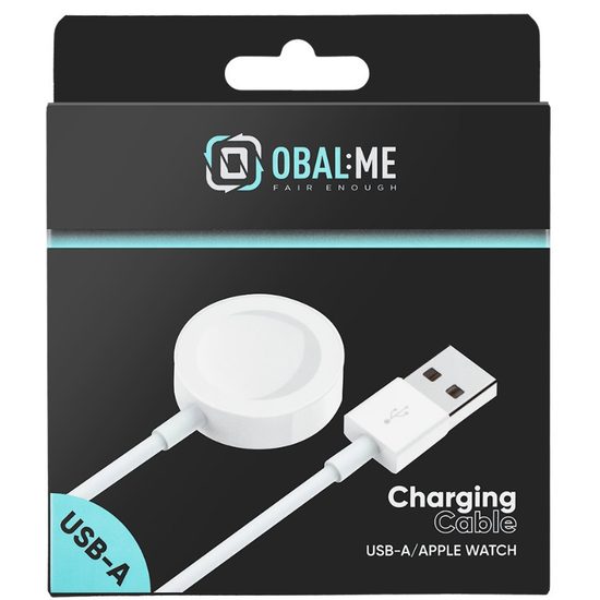 Nabíjecí kabel USB-A pro Apple Watch 1m bílý - OBAL:ME