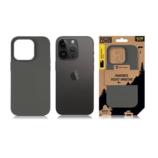 Obal / kryt na Apple iPhone 14 Pro tmavě zelený - Tactical MagForce Velvet Smoothie