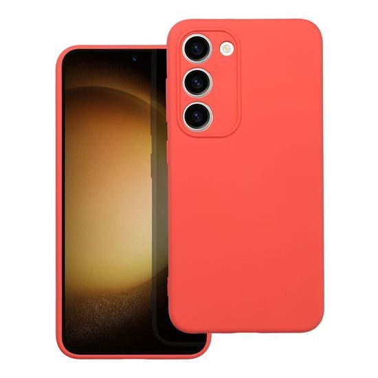 Obal / kryt na Samsung Galaxy S23 červený - SILICONE LITE