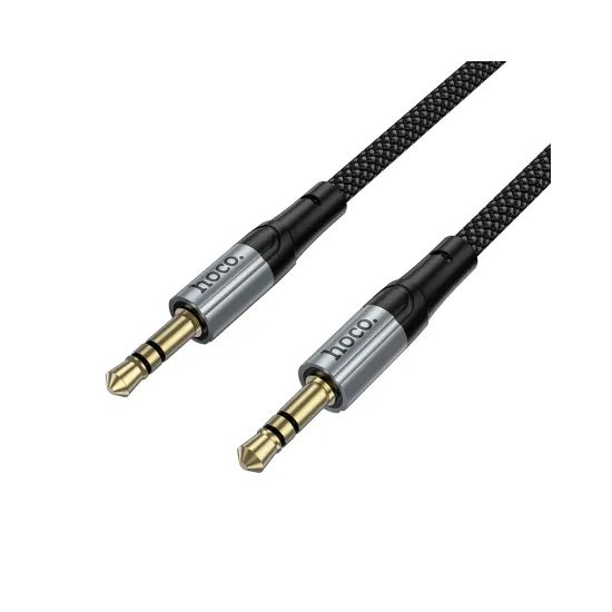 Kabel AUX Jack 3,5 mm / Jack 3,5 mm 1,5 m černý - HOCO