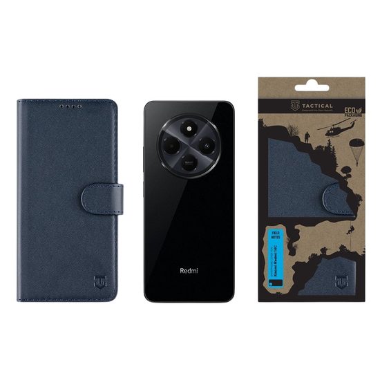 Pouzdro / obal na Xiaomi Redmi 14C 4G/A4 5G/Poco C75 modré - knížkové Tactical Field Notes