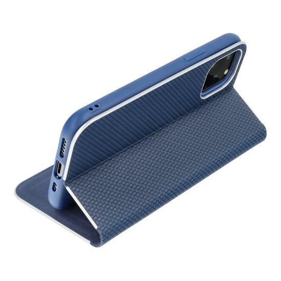 Pouzdro / obal na Xiaomi Redmi 10 modrý - Forcell Luna Book Carbon