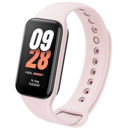 Silikonový řemínek FIXED Silicone Strap pro Xiaomi Smart Band 8 Active / 9 Active, růžový