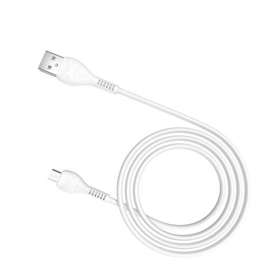 HOCO cable Cool power charging data cable for Micro 1 meter white