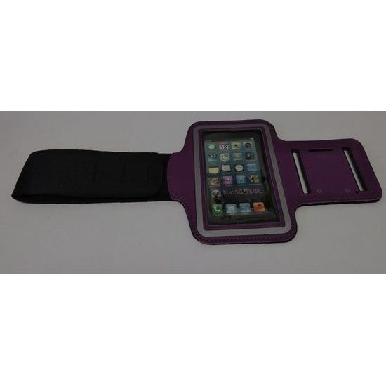 Puzdro / obal pre Iphone 5 fialové - šporové puzdro na ruku