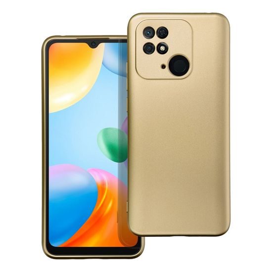 Obal / kryt na Xiaomi Redmi 10C zlatý - METALLIC