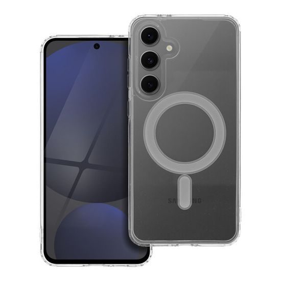 Obal / kryt na Samsung Galaxy S24 FE průhledný - Mag Cover