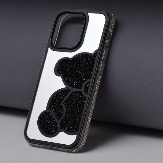Obal / kryt na Apple iPhone 16 černý - Teddy Bear