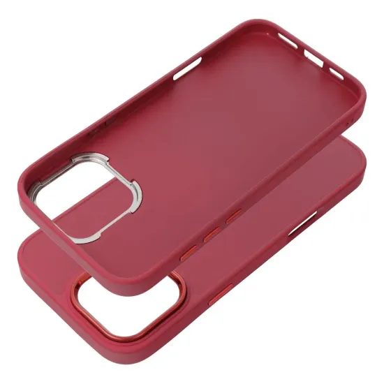 Obal / kryt na Apple iPhone 16 Pro Max tmavoružové - FRAME