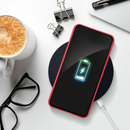 Obal / kryt na Apple iPhone 15 PRO MAX červený - SOFT Case
