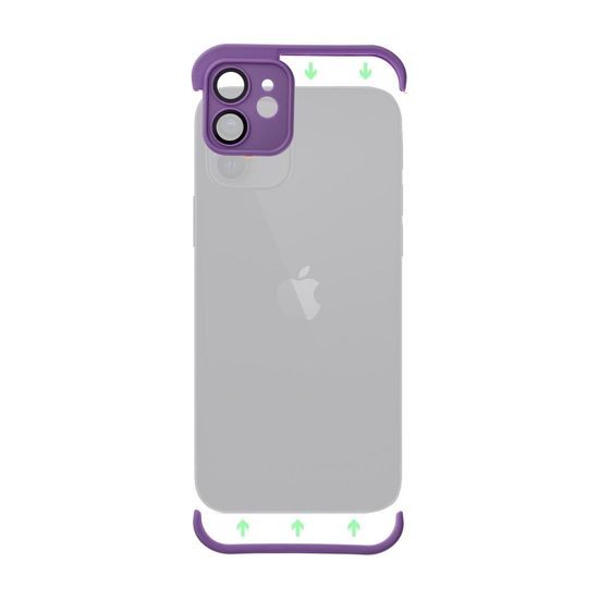 Obal / kryt na Apple iPhone 14 Pro fialový (ochrana fotoaparátu) - MINI BUMPERS