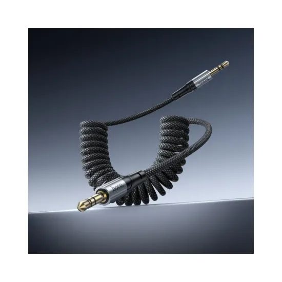 Kabel AUX Jack 3,5 mm / Jack 3,5 mm 1,5 m černý - HOCO