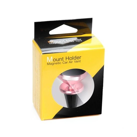 Magnetický držák do auta na větrací mřížku - růžový